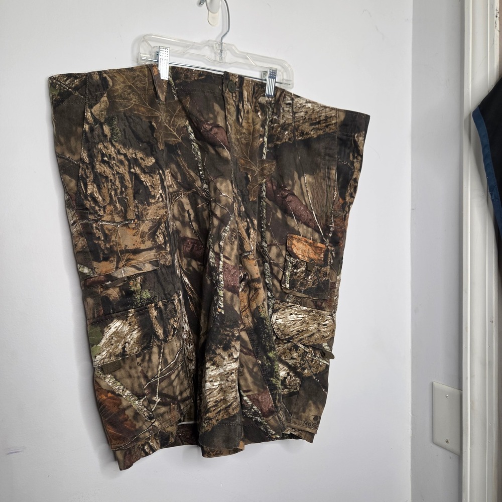 Faded Glory Mens Mossy Oak Camo Cargo Shorts Size 44 Break-Up Infinity Hunting